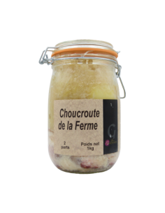 Choucroute crue de la Ferme à base de produits fermiers