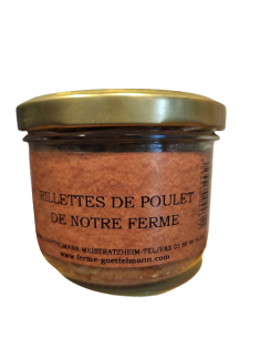 Rillettes de poulet de notre ferme | Ferme Restaurant à Meistratzheim