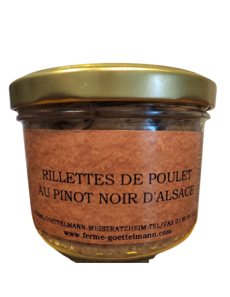 Rillettes de poulet au pinot noir d'Alsace, choucroute crue...